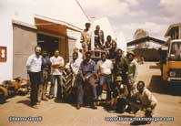 Formation du personnel de la LIMA à Nairobi au Kenya en 1981. Etienne est à gauche.