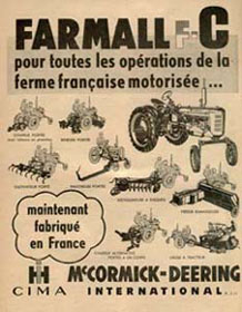 Publicité Farmall FC 1951